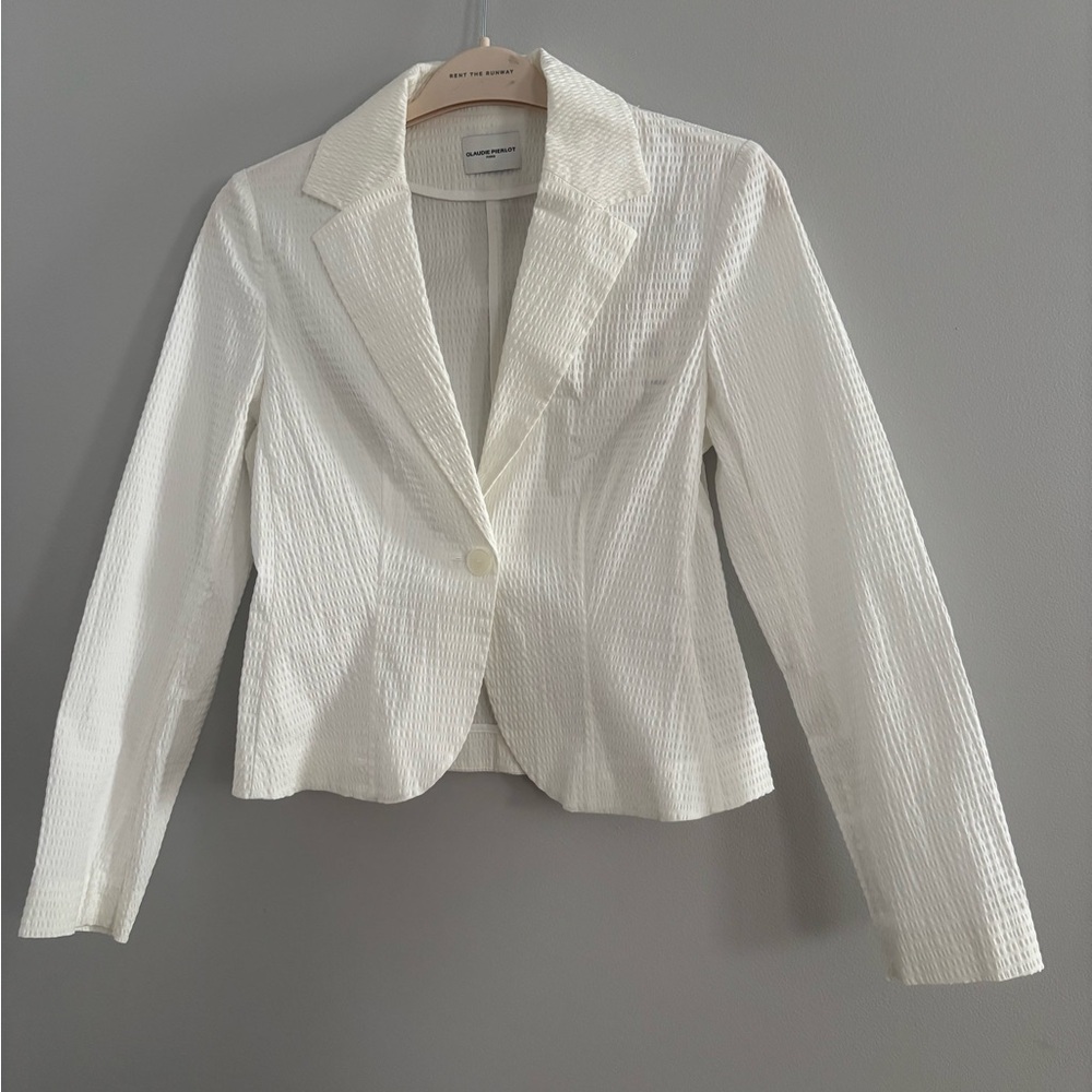 Chic White Women's Blazer